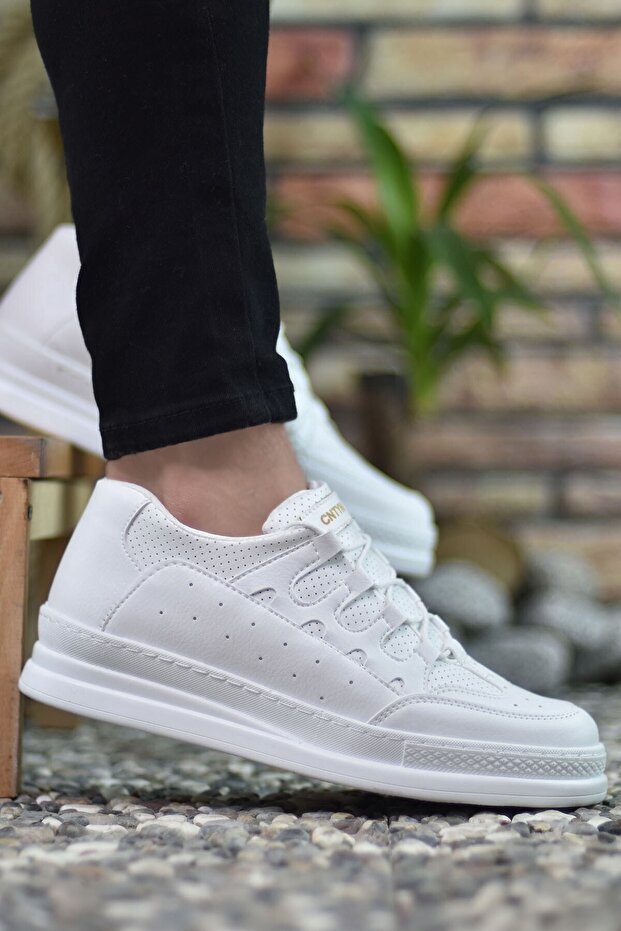 Beyaz Erkek Sneaker - 1
