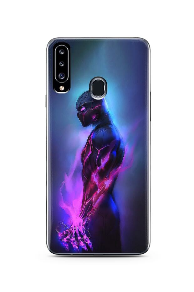 Samsung A20S Black Panther Design Silicone Phone Case