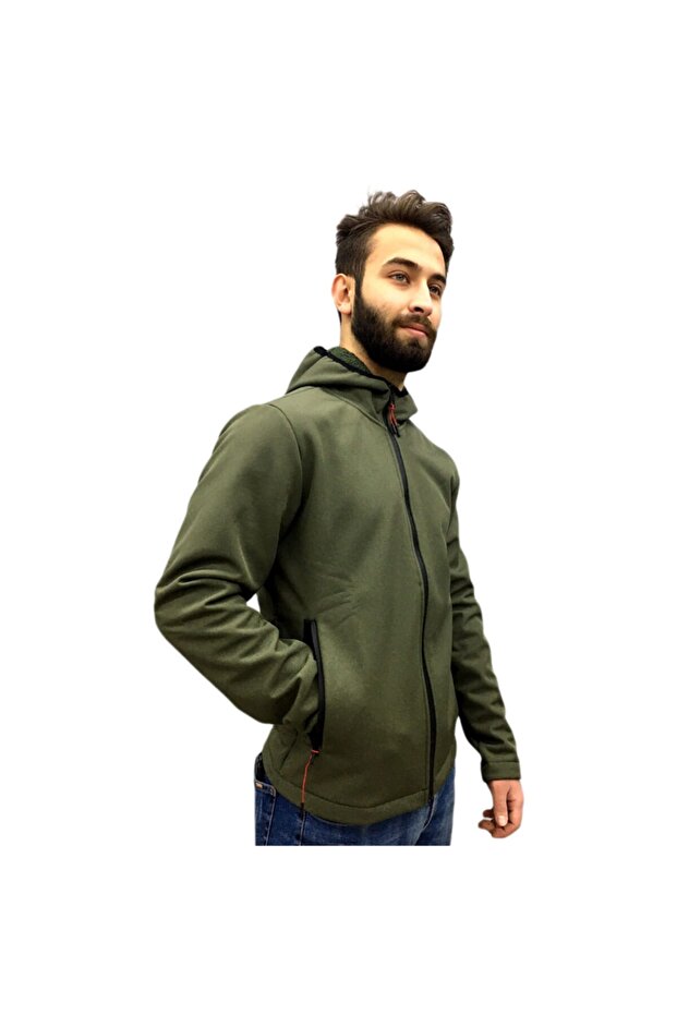 Erkek Haki Softshell Ceket - 2