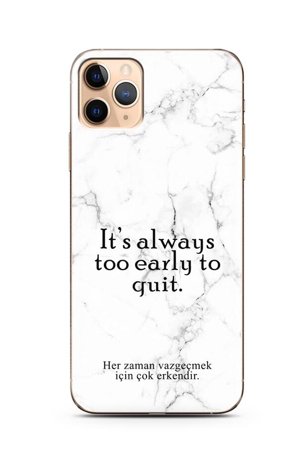 iPhone 11 Pro Max White Marble Promise Design Phone Case
