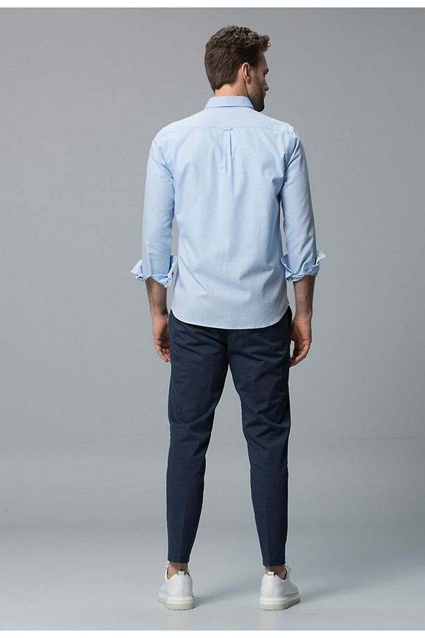 Drogheda Smart Gömlek Slim Fit Mavi - 4