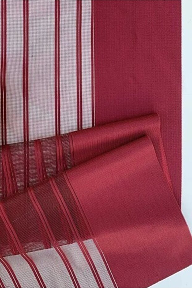 Bordo Dokuma Kumaş Modern Runner - 1