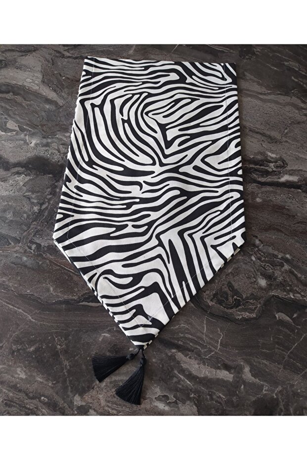 Zebra Pattern Digital Printed Runner - 1