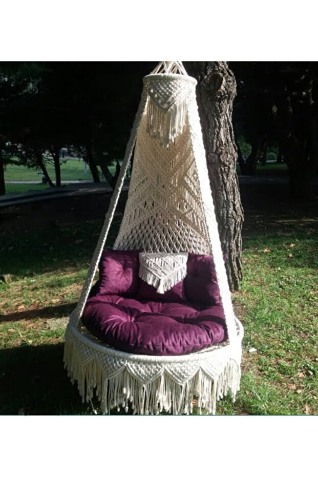 Makrome Salıncak Minderli - 1