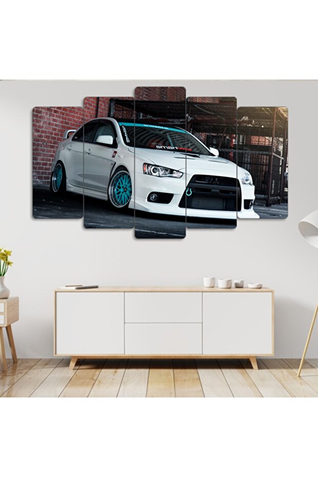 Mitsubishi Lancer Evo X - 5 Parçalı Araba Tablo - 1