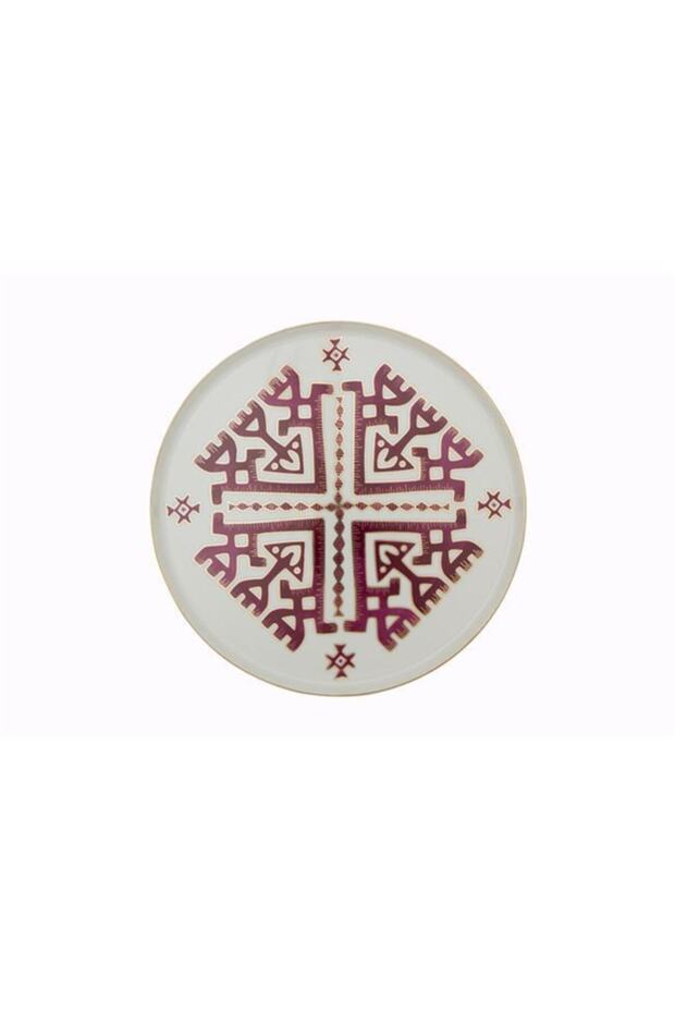 Arabesque Pattern Flat Plate 27cm - 4