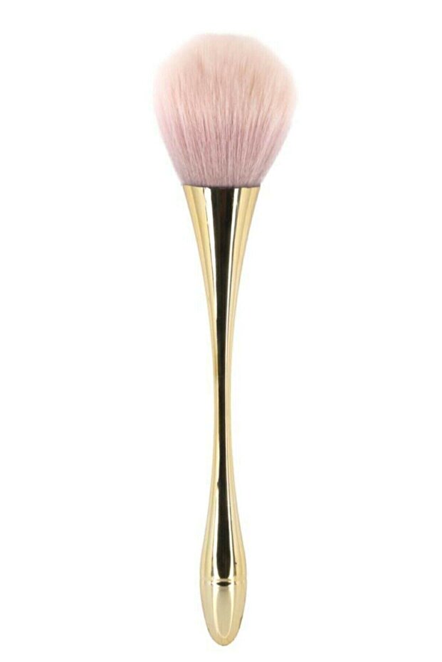 Curved Gold Blush Brush