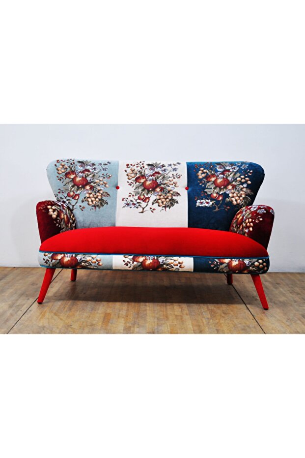 Goblen Ikili Kanepe - Fuşya - 1