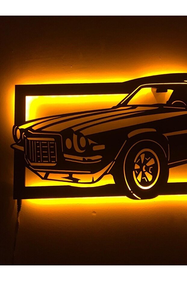 Klasik Araba Led Işıklı Tablo - 5