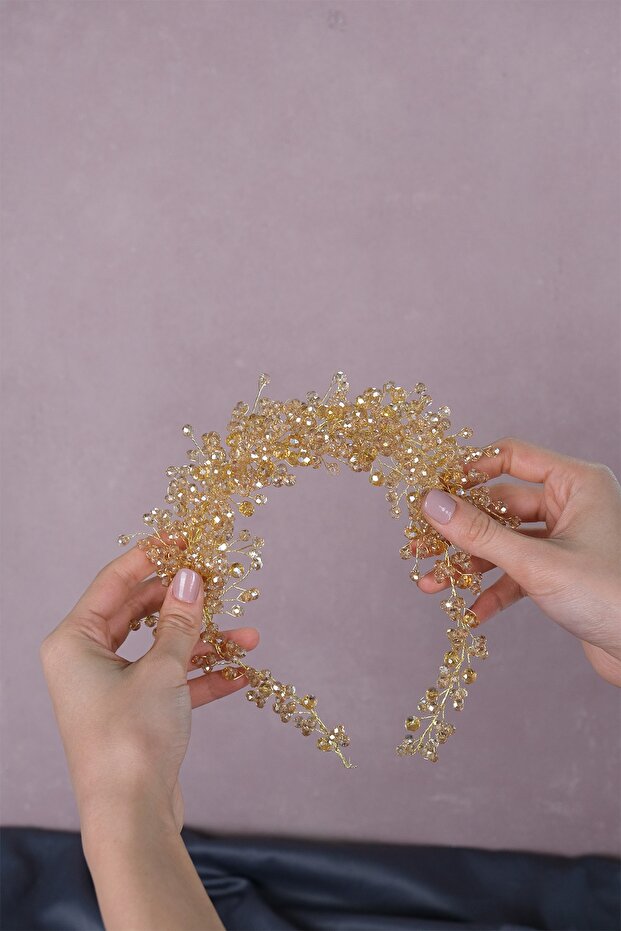 Asian Crystal Beaded Bridal Hair Accessory