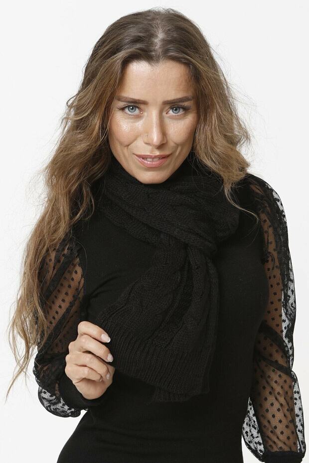 Eșarfă tricotată unisex - 1