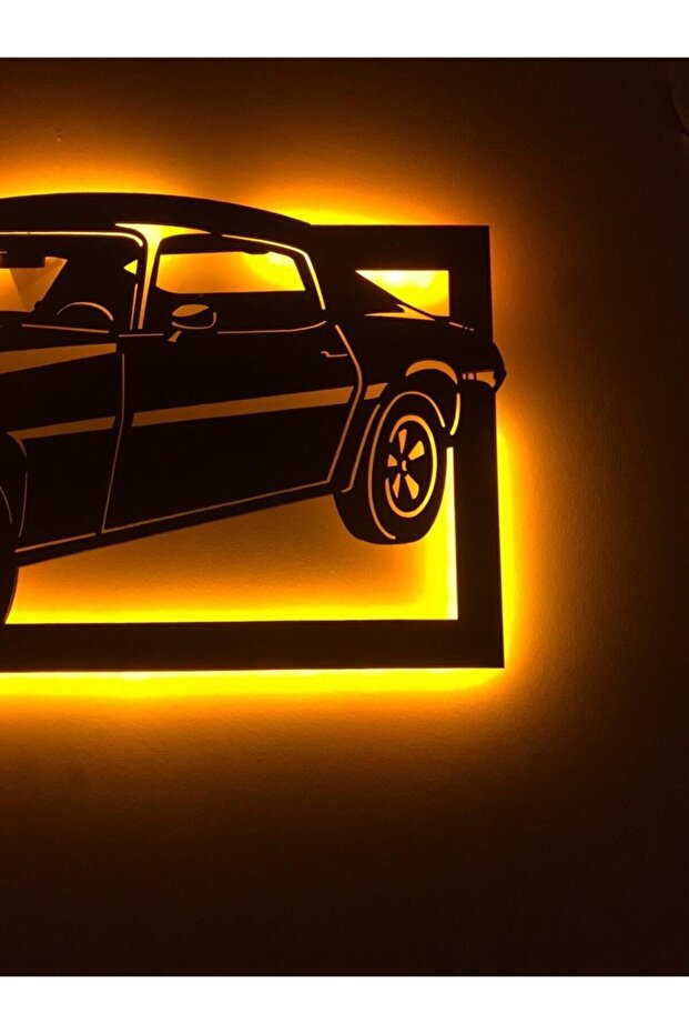 Klasik Araba Led Işıklı Tablo - 6
