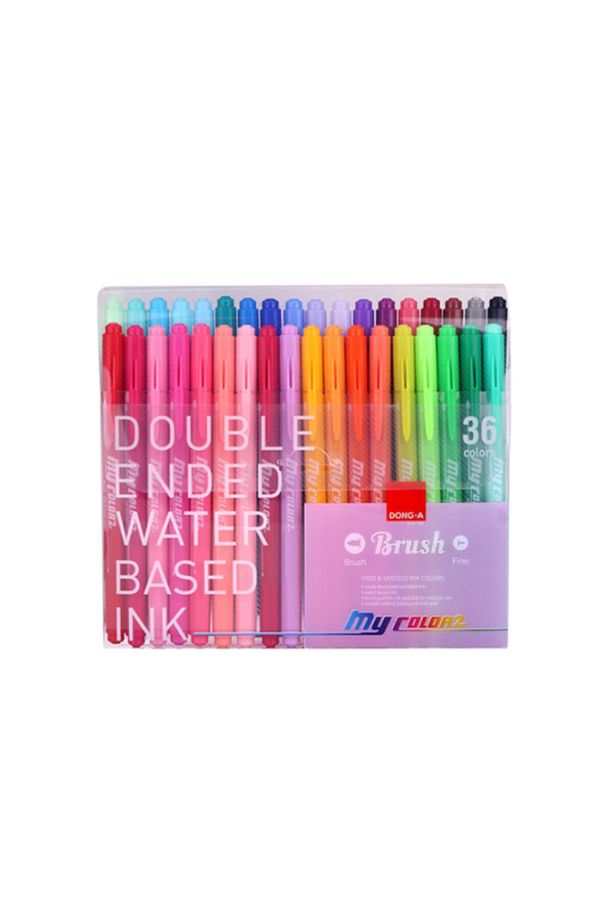 My Color2 Çift Taraflı Keçeli Kalem 36'li Set - 1
