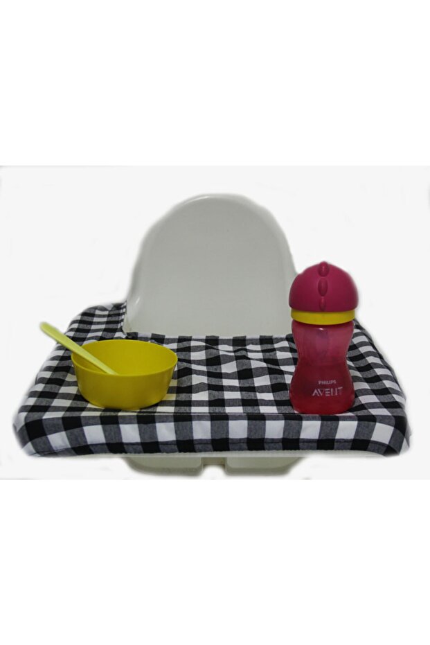 Black Checkered High Chair Cover - High Chair Cover