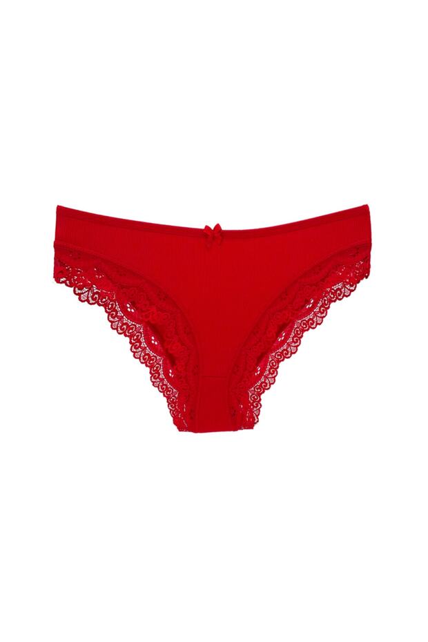 Sur Lace Modal Ribbed Bikini Slip Women's Panties