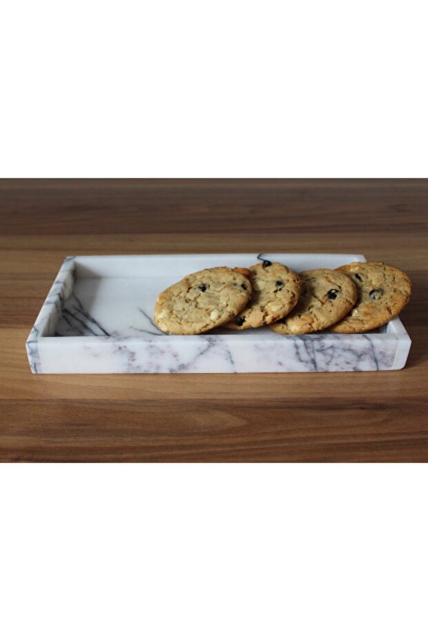 صينية رخامية مستطيلة للعرض، صينية زخرفية متعددة الأغراض، رخام أرجواني - 4