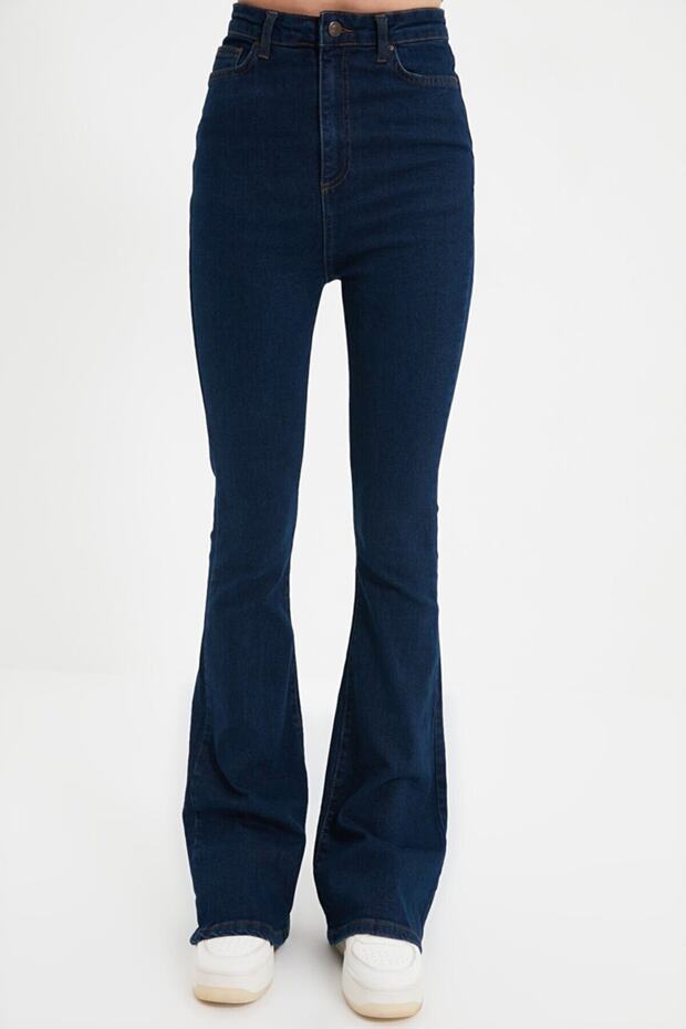 Blue Lycra Spanish Skinny Jean Compressor Denim Jean