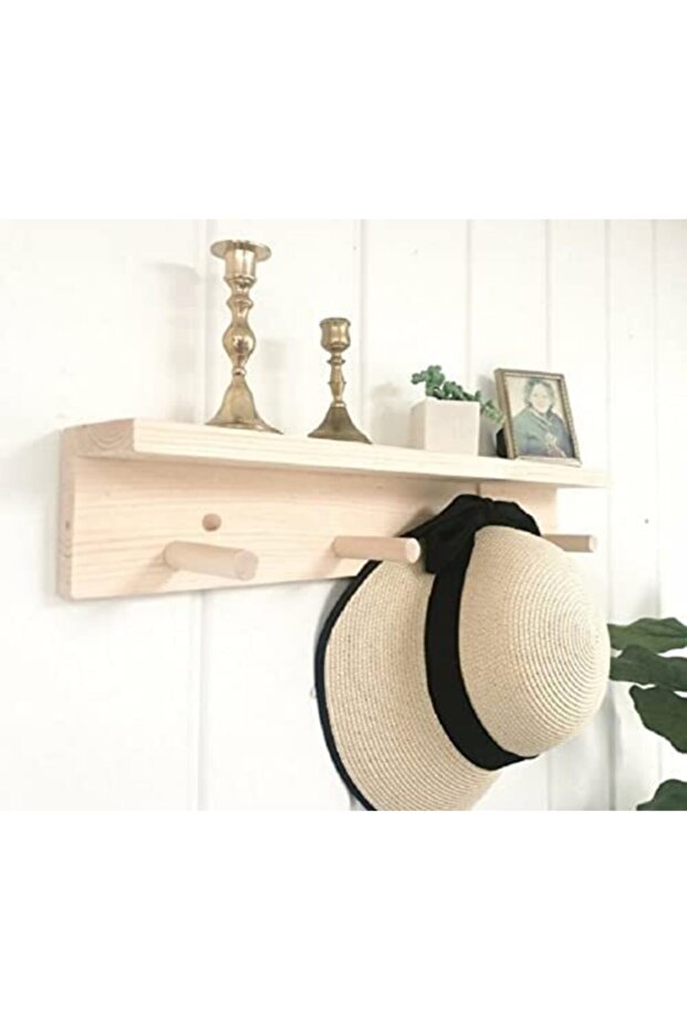 Wooden Decorative Hanging Shelf Wood
