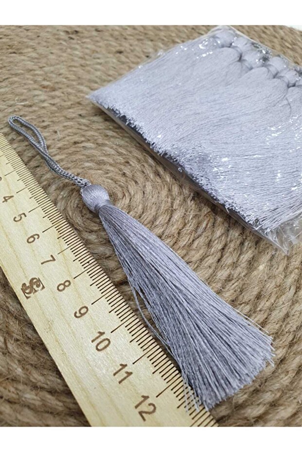 Tassel 7 Cm 10 Pieces First Quality Gray