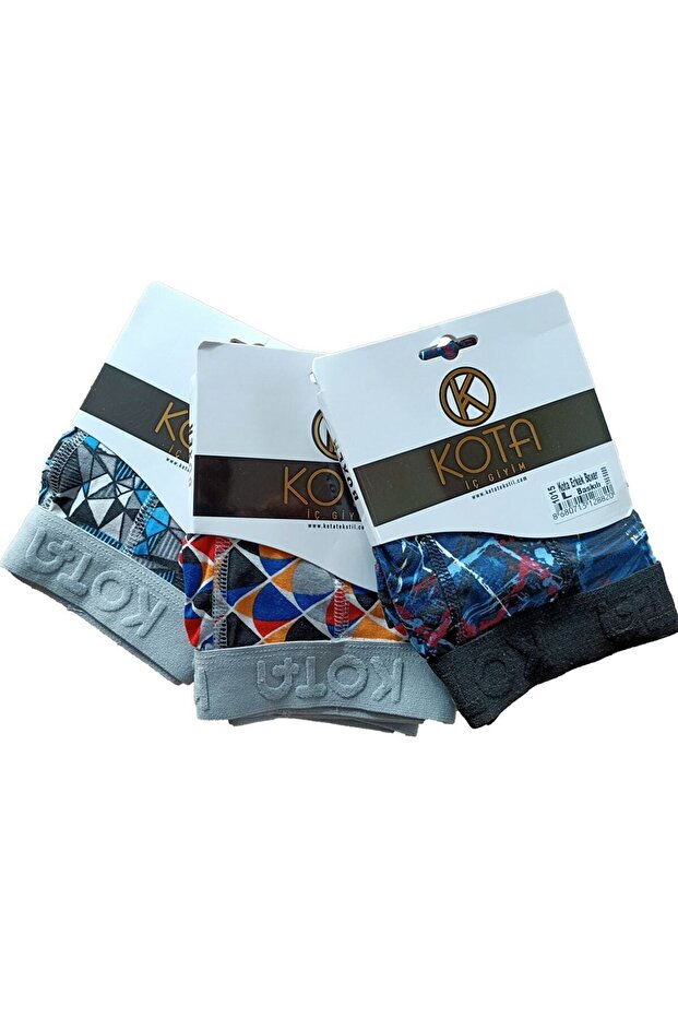 بوكسر رجالي منقوش كوتا 3 قطع - 1