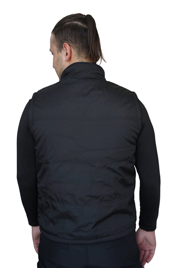 Робочий жилет з підкладкою з флісу та волокна, водо- та вітронепроникний, з 4 кишенями - 4