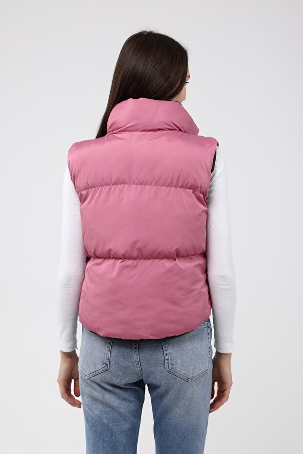 Kadın Gül Kurusu Şişme Yelek - 5