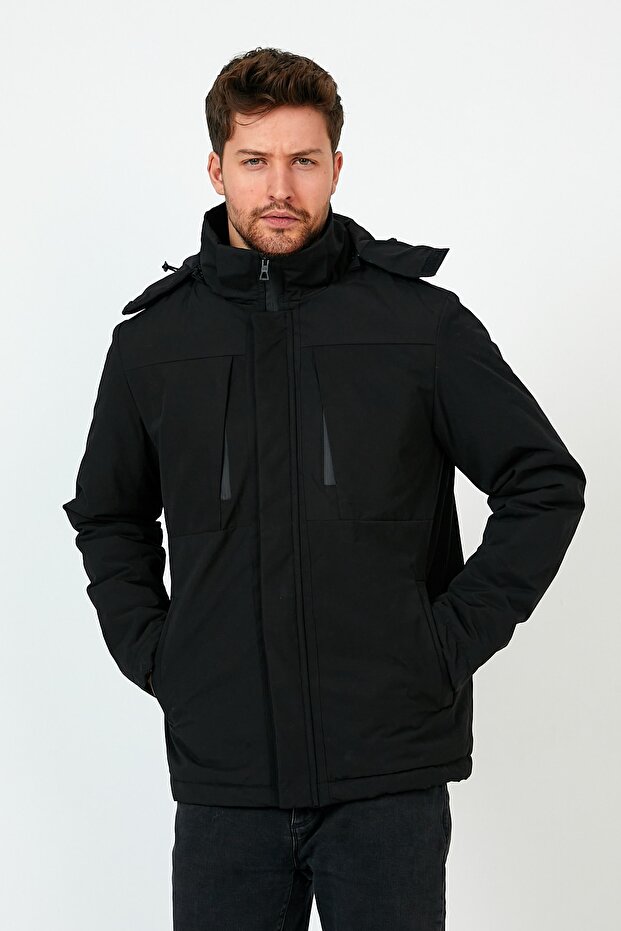 Skı Jacket Erkek Mont - Siyah - 6