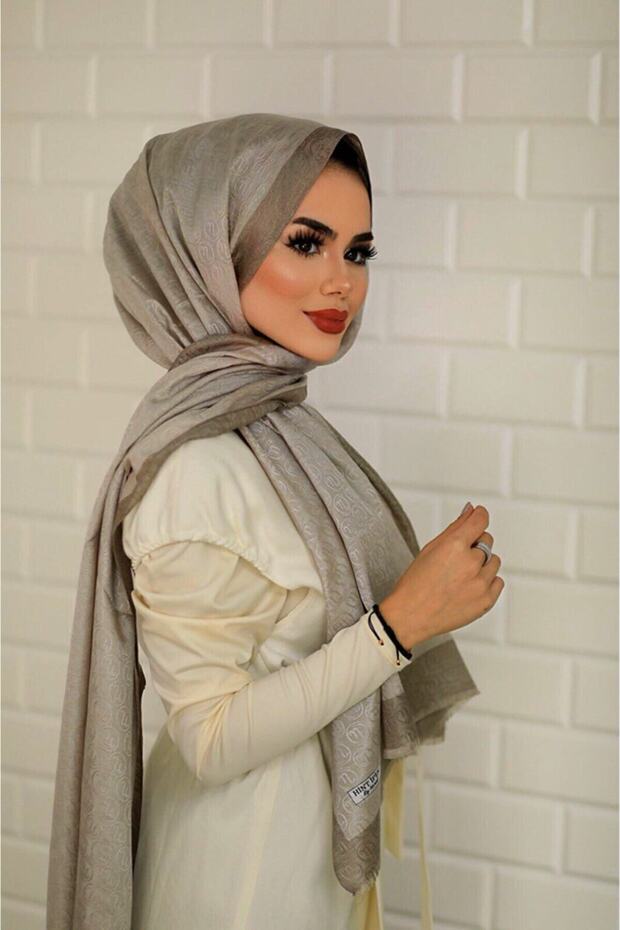 شال مونوغرام 7004-7 - 1