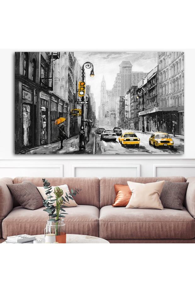 Dev Boyut Şehir Kanvas Tablo - 1