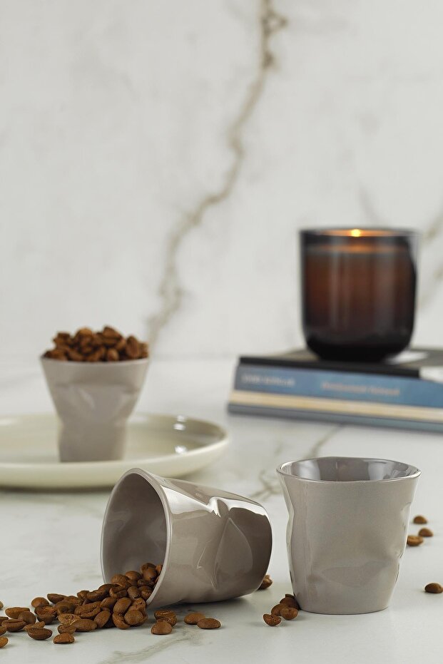 Crash 3 Parça Kahve Seti Gri - 1