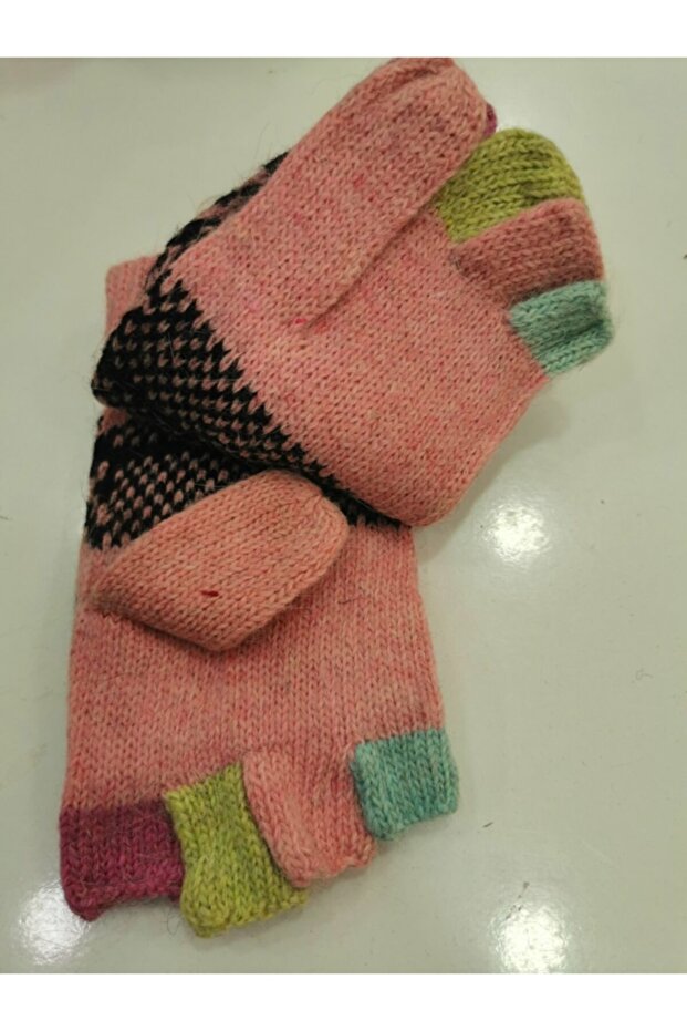 Kapaklı Yün Eldiven - 1