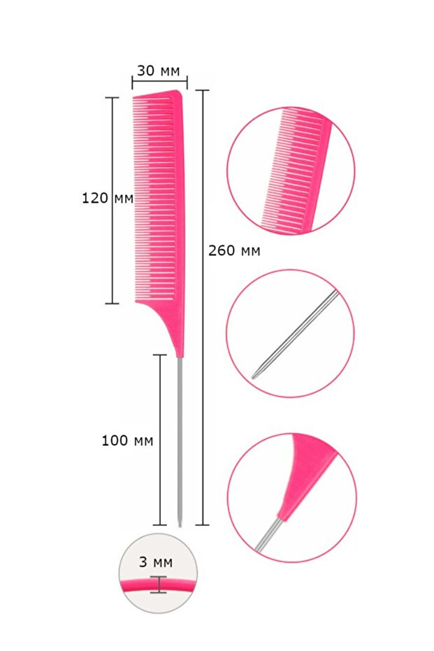 Proline Profesyonel Mikro Iğneli Röfle Tarağı - 3