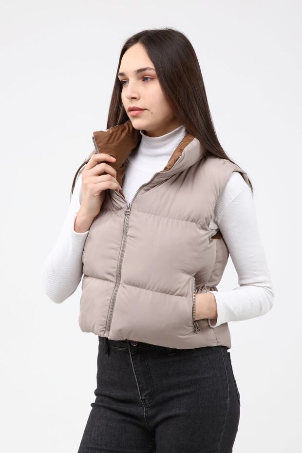 Kadın Taş Şişme Yelek - 11