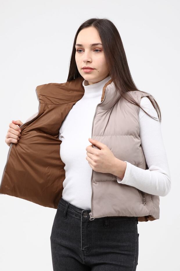 Kadın Taş Şişme Yelek - 9