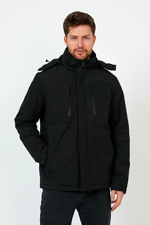 Skı Jacket Erkek Mont - Siyah - 7