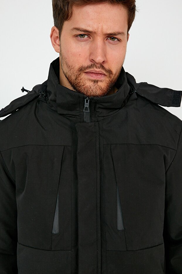 Skı Jacket Erkek Mont - Siyah - 8