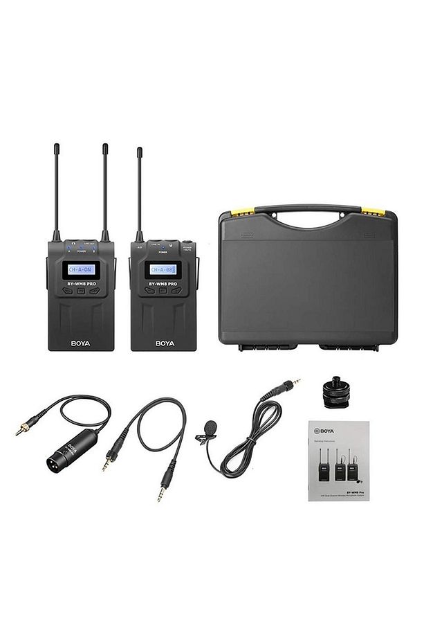 By-wm8 Pro Kit-1 Canlı Yayın Için Profesyonel Kablosuz Yaka Mikrofonu - 1