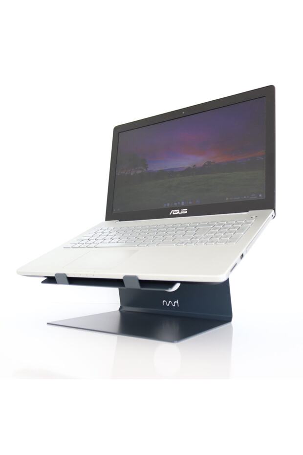 Laptop Stand - Laptop Riser - Notebook Stand - Metal - Anthracite Gray - Sls1