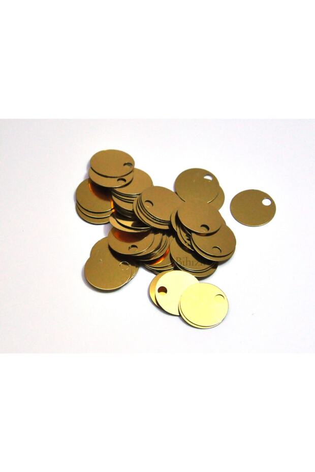 Bag Washer, Bootie Washer (10 Grams) 20 Mm Gold Color