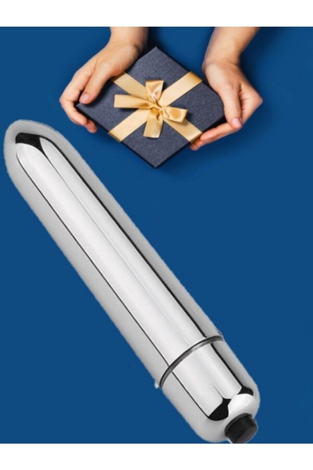 10 Mod Mini Bullet Vibratör Silver - 1