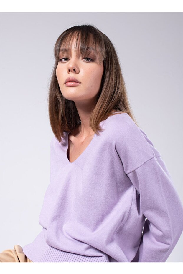 Kadın Lila Louisa Kazak - 2