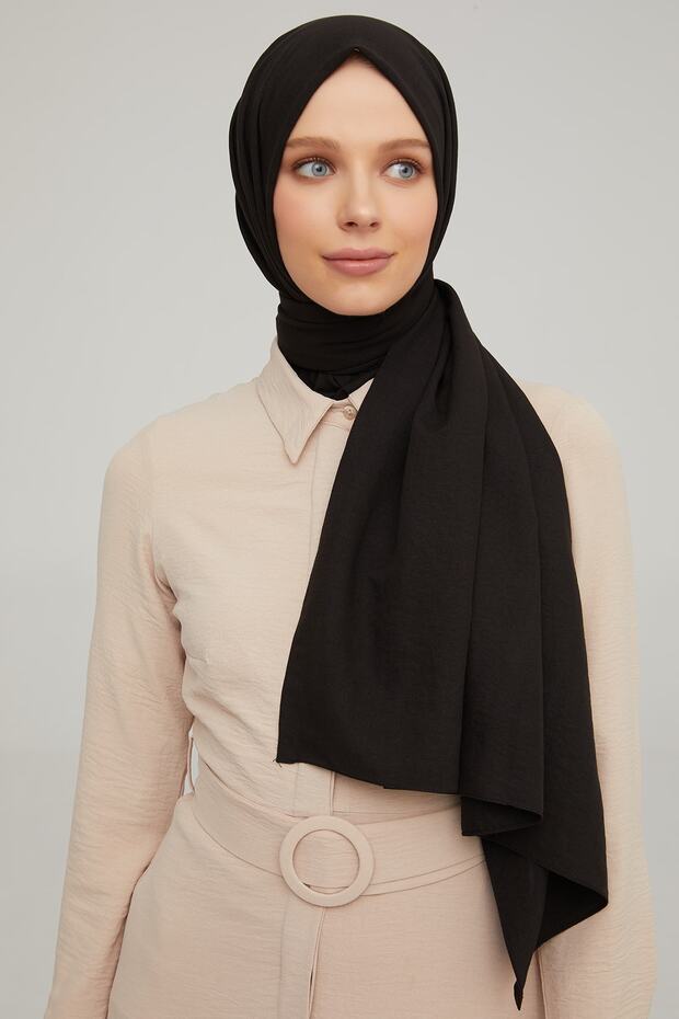 Trend Cotton Cazz Shawl 75X195 - Black