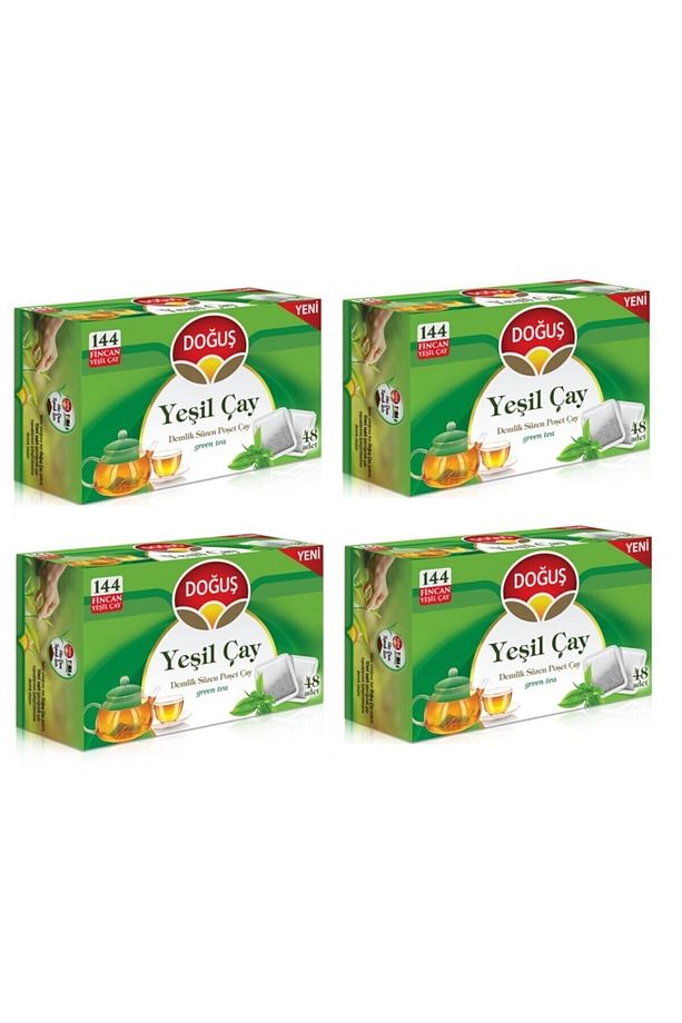 Doğuş Yeşil Çay Demlik Poşet Çay 4x48 Adet (576 Fincan) Yeşil Çay - 1