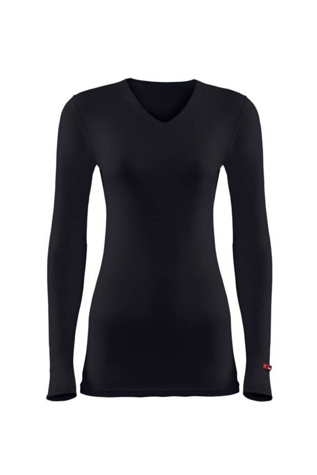 Women's V-Neck Thermal Long Sleeve T-Shirt