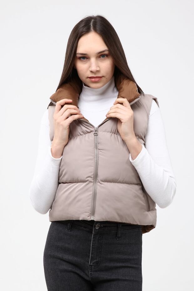 Kadın Taş Şişme Yelek - 1