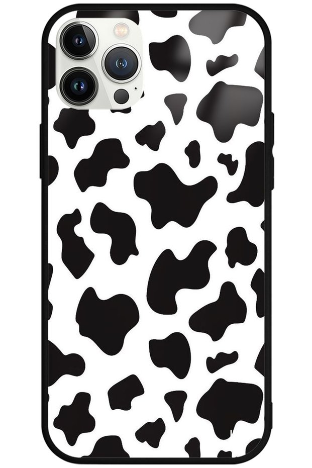 iPhone 13 Pro Max Premium Cow Pattern Glossy Phone Case