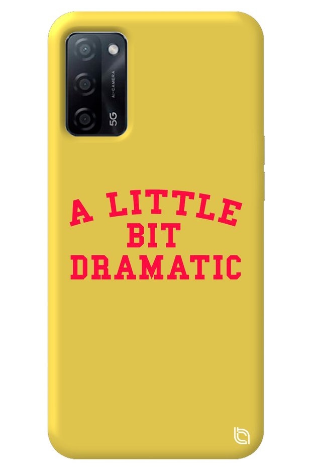Oppo A52 Yellow Color Premium Velvet Inside Dramatic Patterned Silicone Phone Case