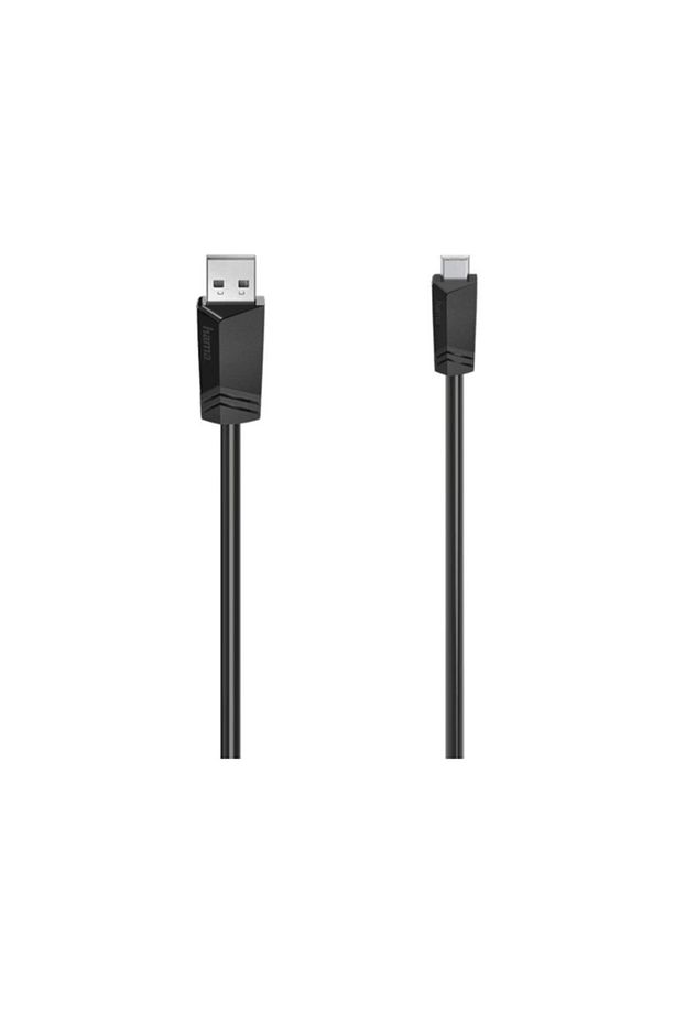 HM.200606 USB 2.0 A Fiş - Mini B Fiş 1.8m USB Kablosu Siyah - 1