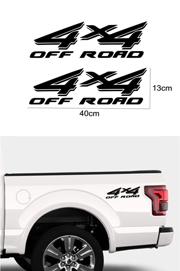 4x4 Off Road Sticker Auto Car Sticker 40 X 13 Cm (2 Pieces)