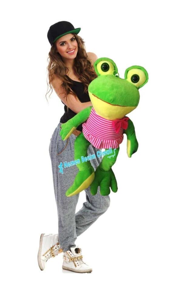Sevimli Kurbağa Peluş Dev Boy 70 Cm - 3